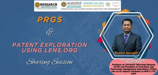 Image of SHARING SESSION ON PROTOTYPE RESEARCH GRANT SCHEME (PRGS) AND PATENT EXPLORATION USING LENS.ORG